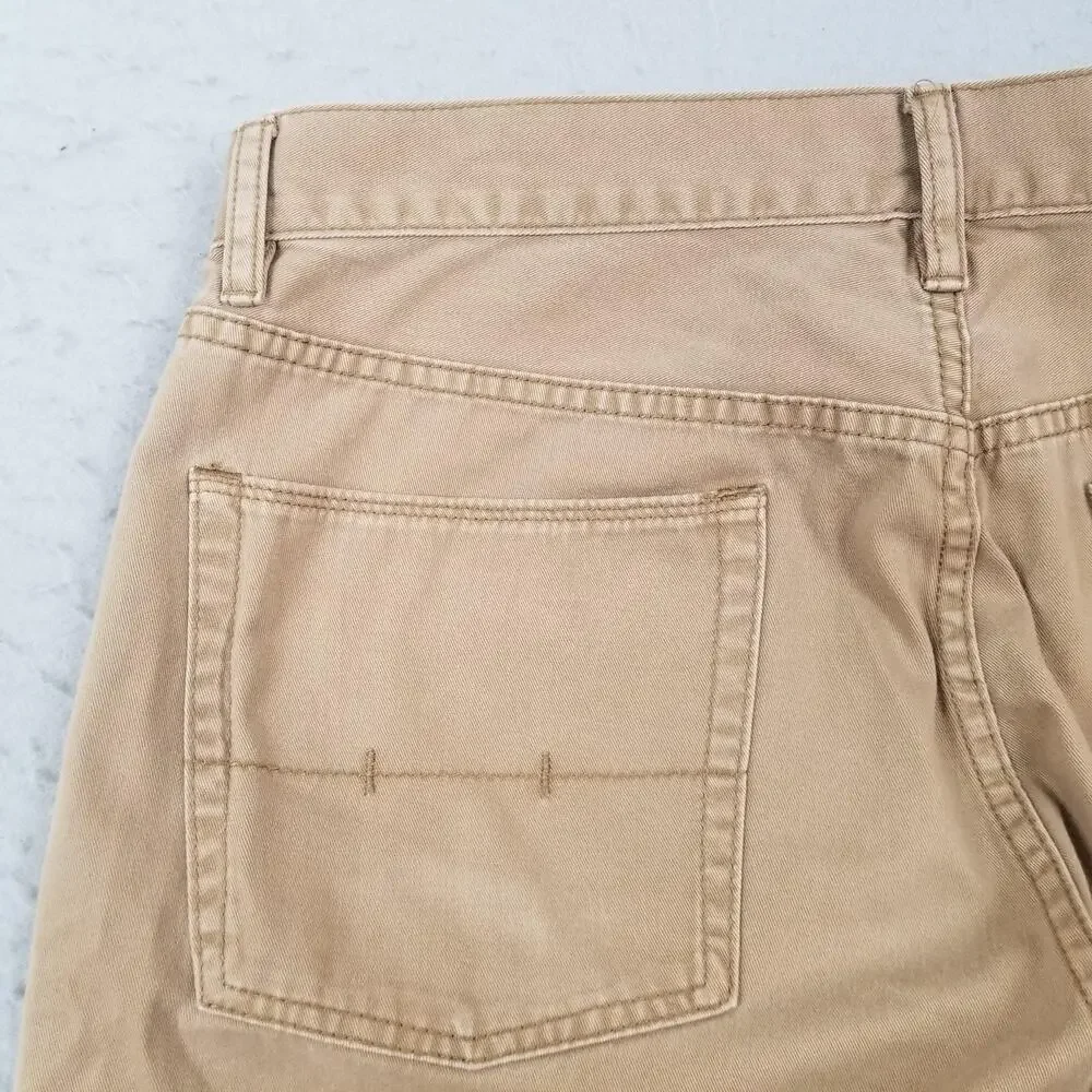 Polo Ralph‎ Lauren Authentic Dungarees Jeans Mens 36x32 Beige Straight Denim